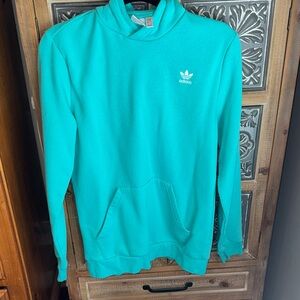 Big kids adidas Teal Crewneck Pullover Sweatshirt